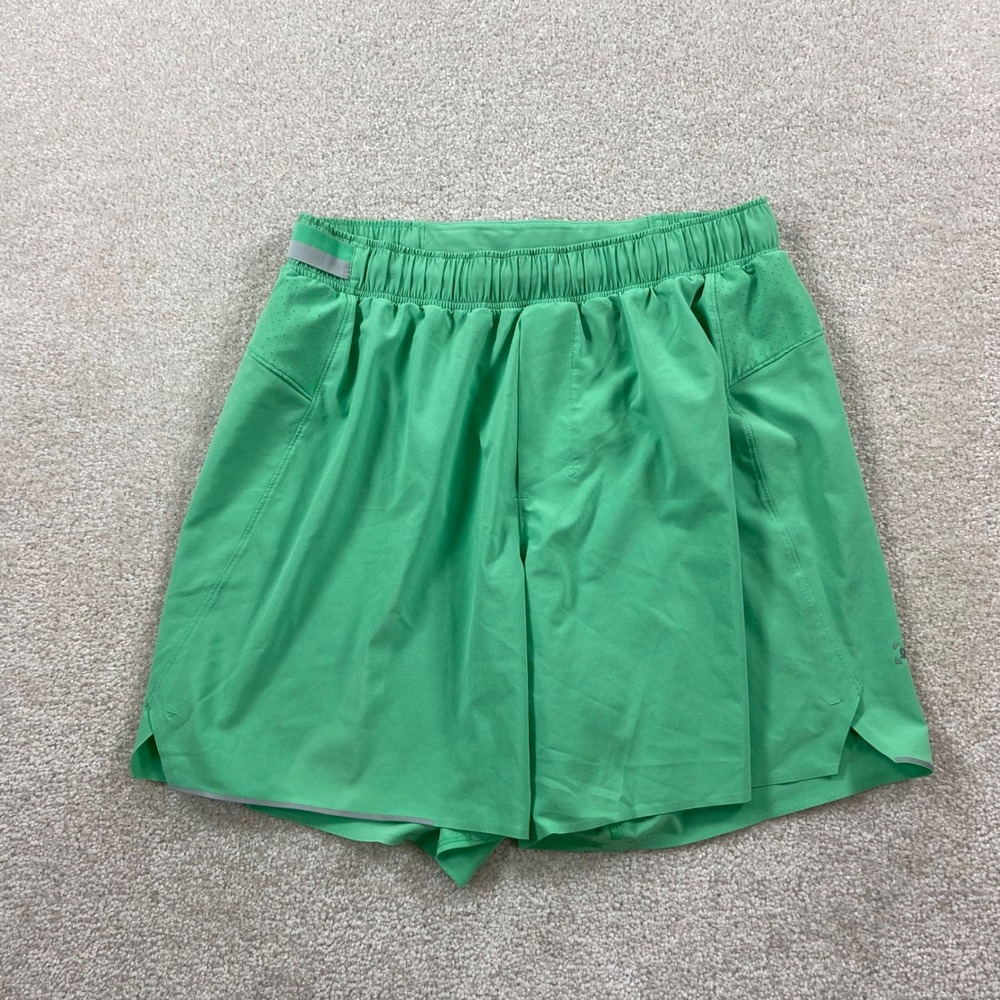 Lululemon Surge Linerless Athletic Shorts Men M Green 6‎ Inch Inseam Running